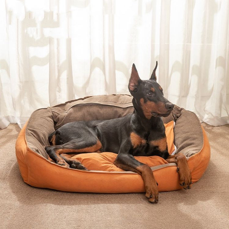 Unterstützendes, gepolstertes Schlafkissen Hundebett