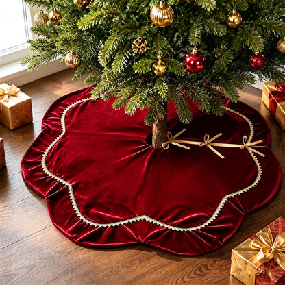 Eleganter Samt Weihnachtsbaumrock