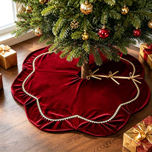 Eleganter Samt Weihnachtsbaumrock