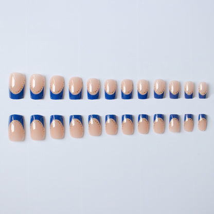 Elegantes French Tip Gel Nagel Kunst Kit
