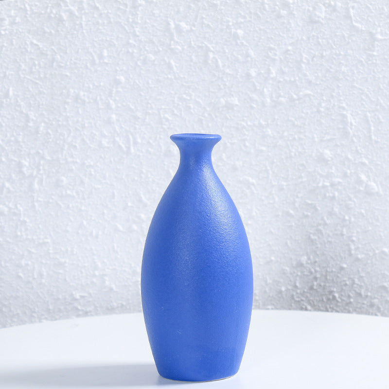 Minimalistischer Texturierter Keramik Blumen Vase Brehn