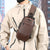 Vielseitige Leder Crossbody Sling Bag Brehn