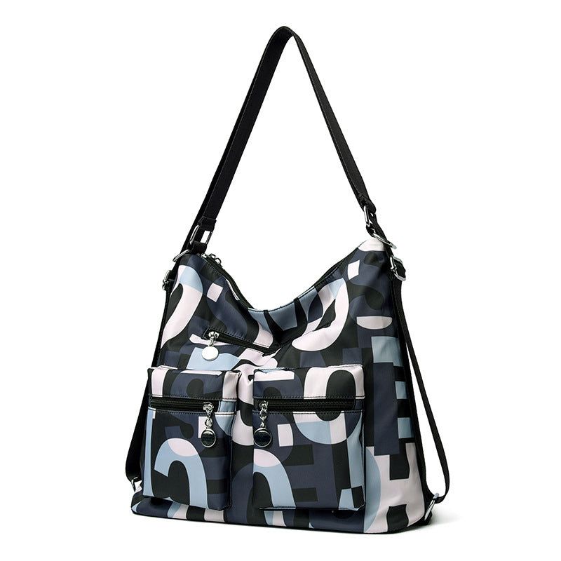 Geräumige Mehrfachtaschen-Schultertasche Brehn
