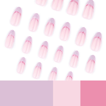 Kunstvolle Stiletto-Nägel mit Glitzer- und Ombre-Design Brehn
