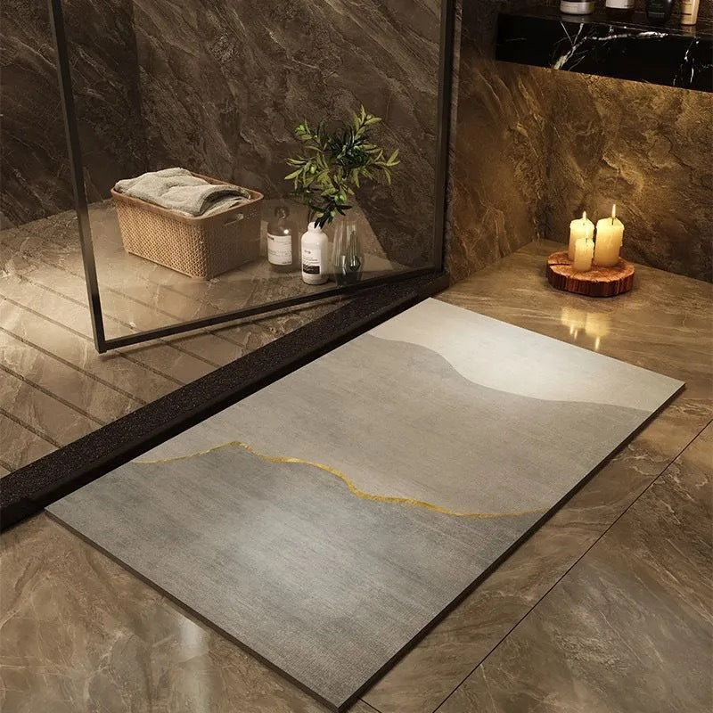 Moderne geometrische Badmatte Brehn