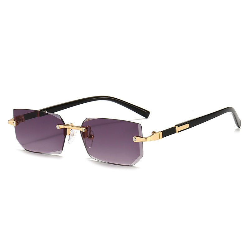 Damen elegante und modische Sonnenbrille mit transparentem Rahmen Brehn