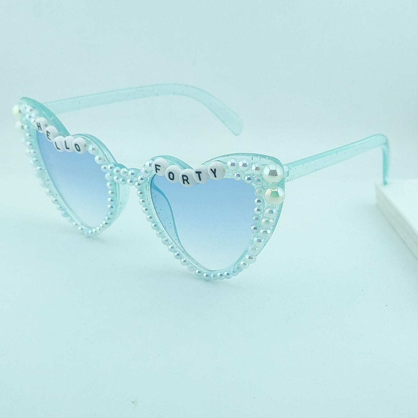 Damen Herzförmige Sonnenbrille mit außergewöhnlichem Dekor Brehn