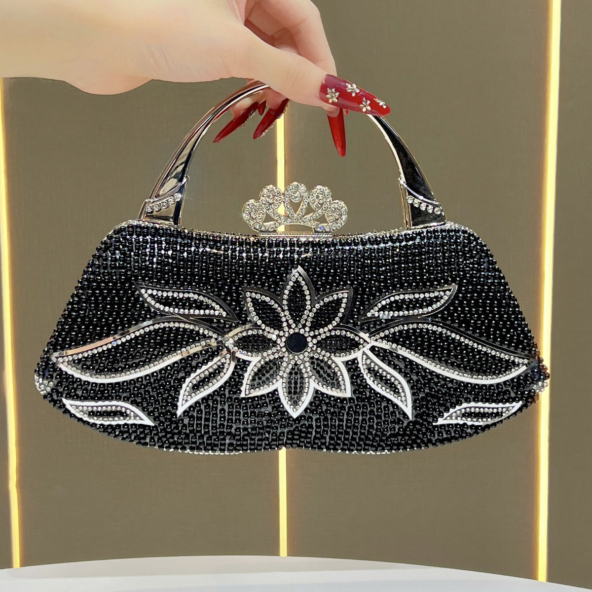 Luxuriöse Perlenabende Handtasche