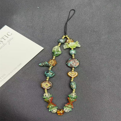 Künstlerischer Perlen Charm Brillenhalter Brehn