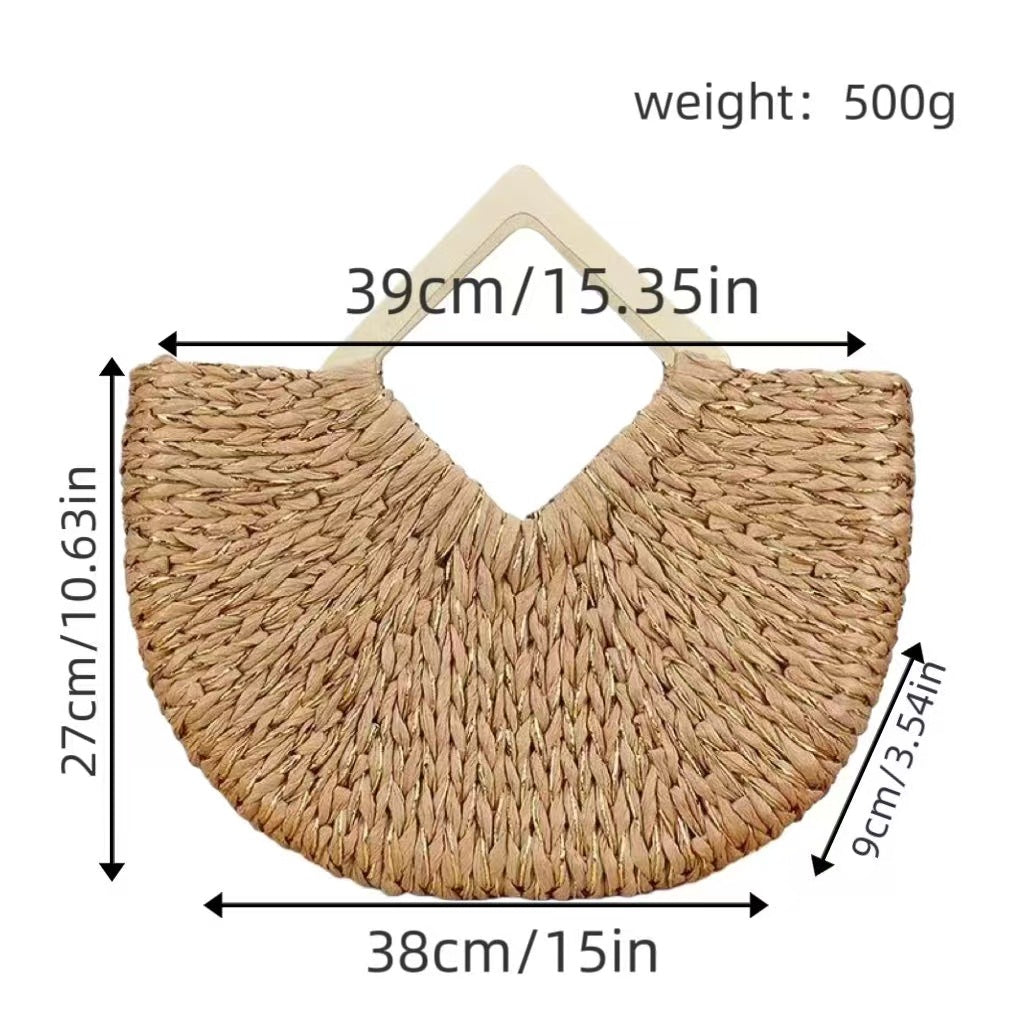 Handtasche Aus Nachhaltigem Geflochtenem Material mit Stilvollem Design Brehn