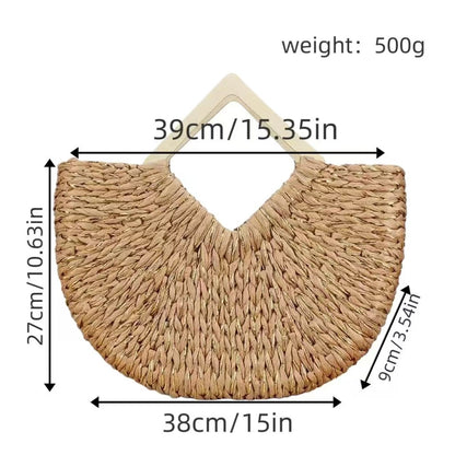 Handtasche Aus Nachhaltigem Geflochtenem Material mit Stilvollem Design Brehn