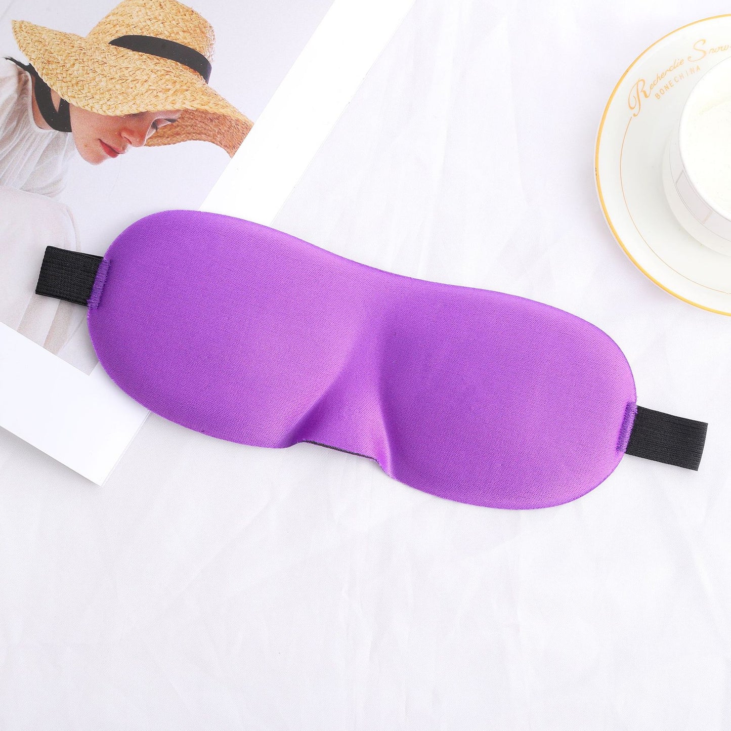 Unisex nan lichtblockierende Reisemaske mit thermoformbarer Nylonhülle und breitem Komfortband Brehn