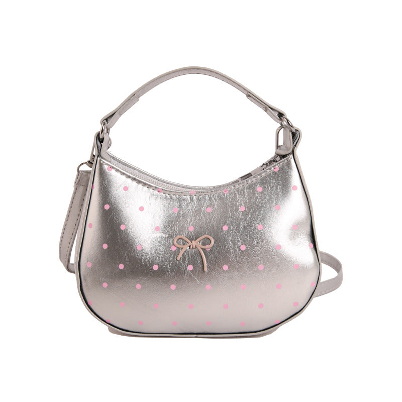 WoCharming Polka Dot Crossbody Handtasche Brehn