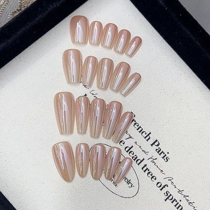 Stylisches Glänzendes Press-On Nagelset Brehn