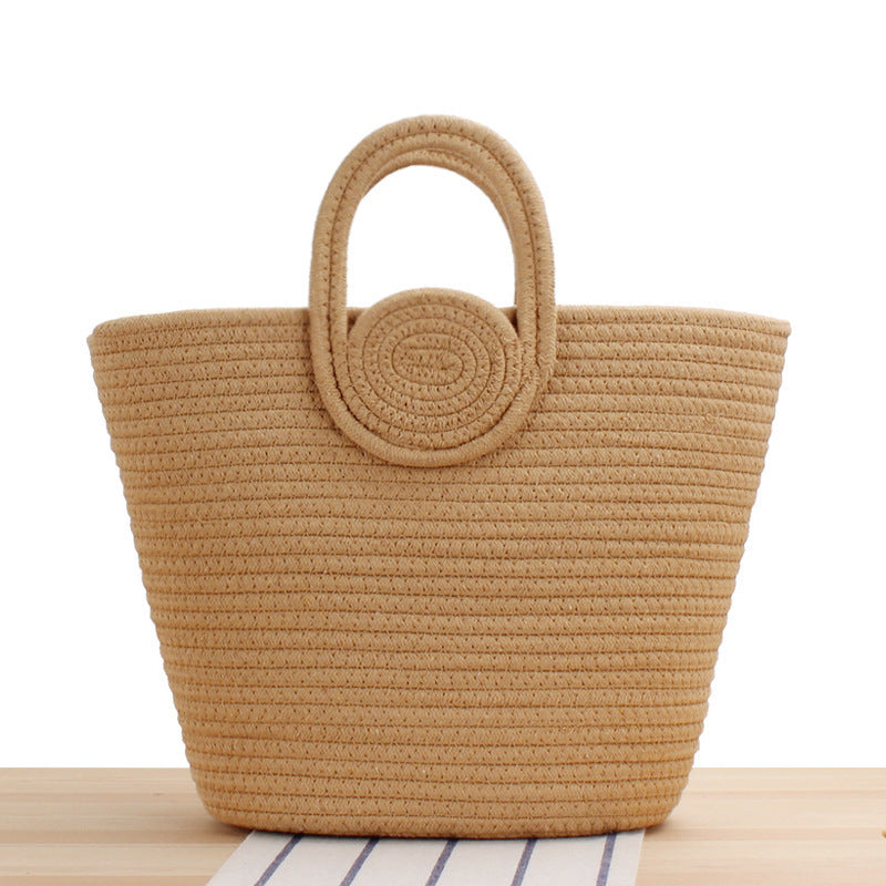Modische Handtasche mit Verspieltem Pomponschmuck Brehn
