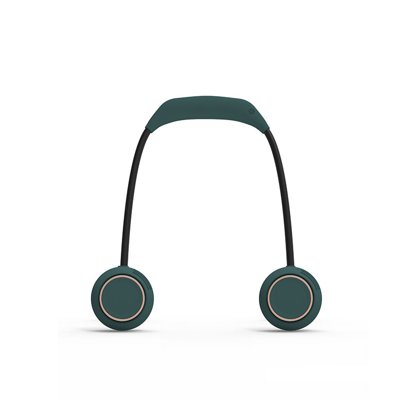 Kühlende tragbare Halsventilator mit zwei verstellbaren Luftauslässen USB-C wiederaufladbar Brehn