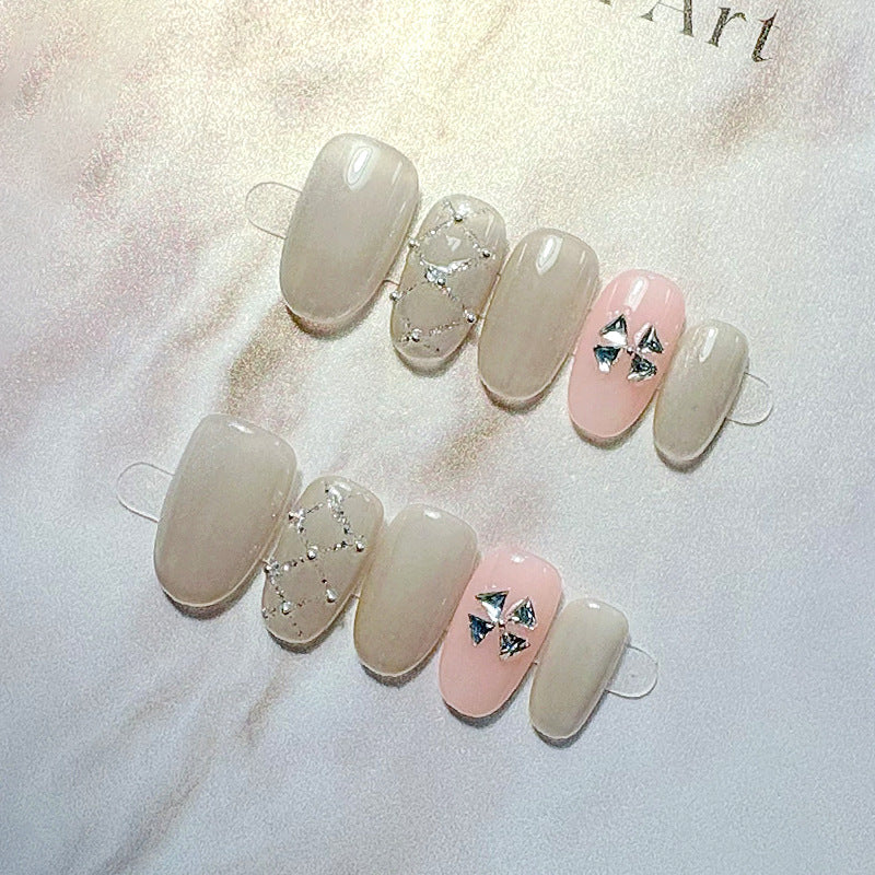 French Tip Press-On Nail Set Brehn