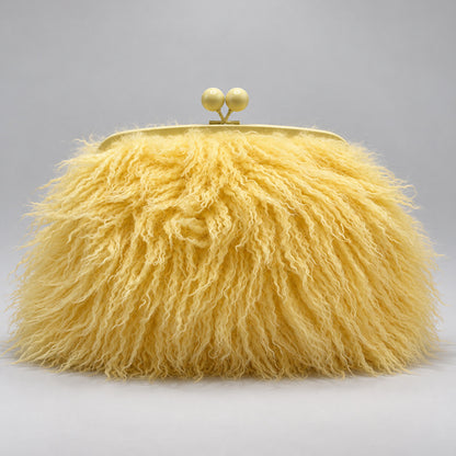 Fell-texturierte Clutch-Tasche