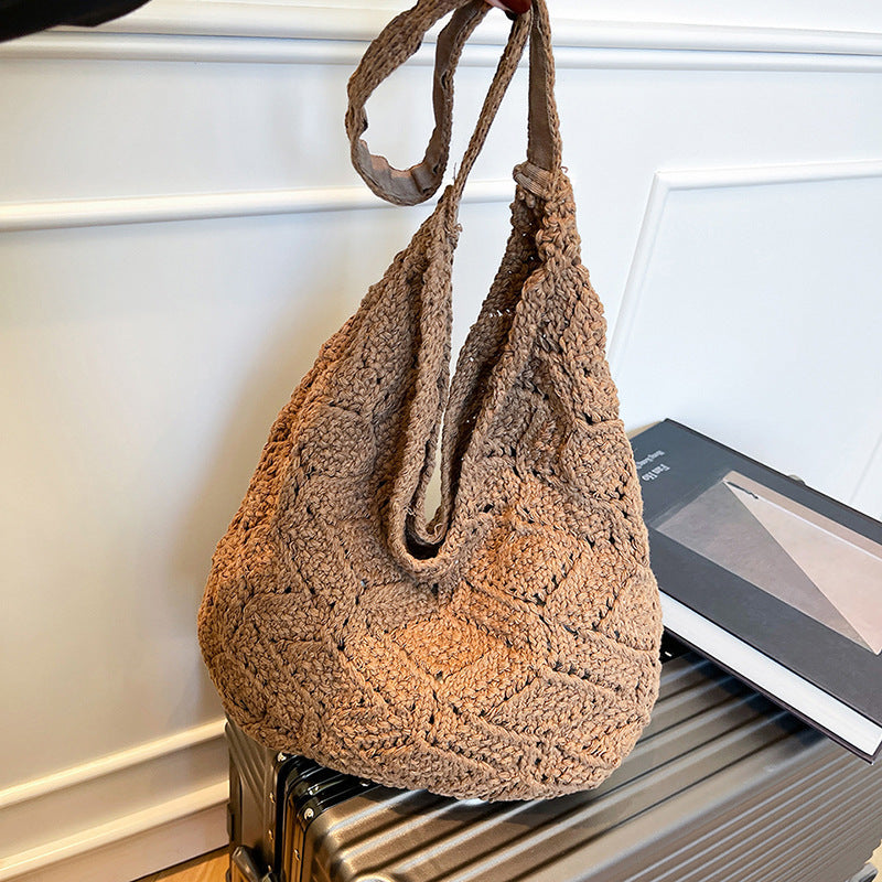 Ethisch Hergestellter Handgewebter Häkel-Tote-Bag Brehn