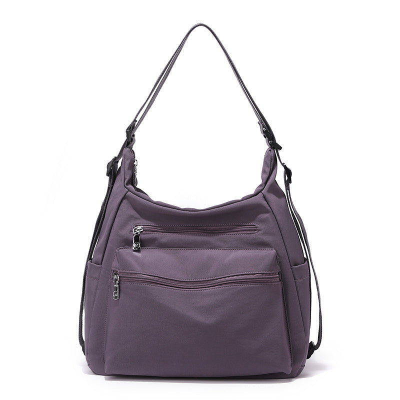 Multi-Reißverschluss Freizeit Schultertasche Brehn