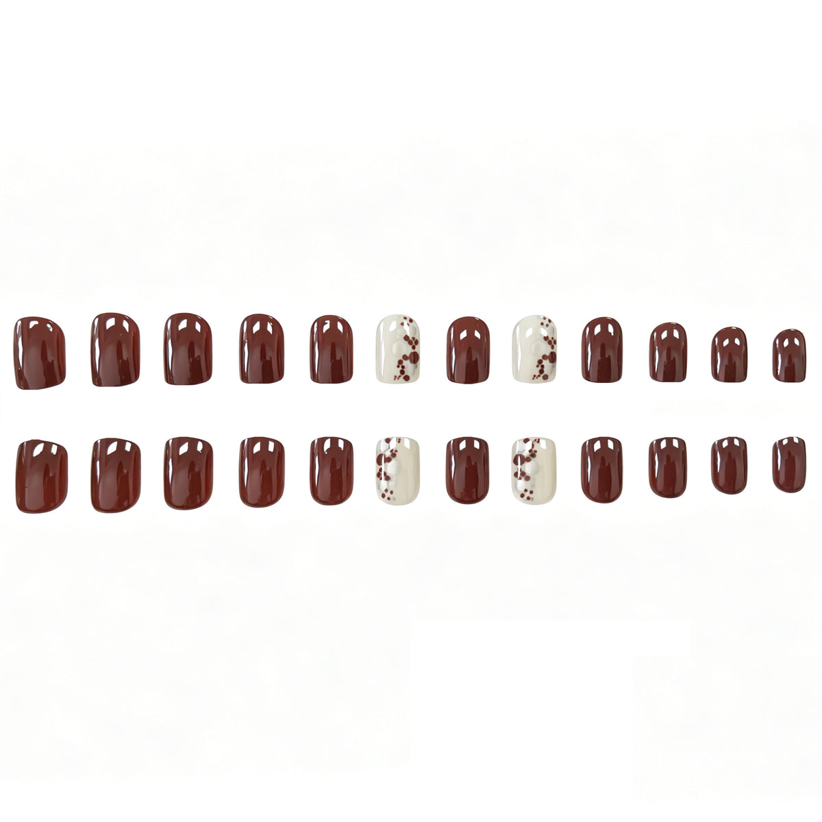 Elegante Glänzende Nagelkunst Brehn
