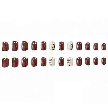 Elegante Glänzende Nagelkunst Brehn