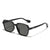 Damen quadratische Sonnenbrille mit modischem Kunststoffrahmen und polarisierten Gläsern Brehn
