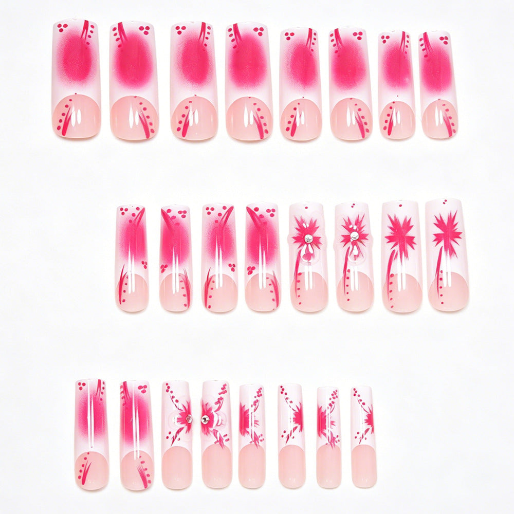 Künstlerisches Floral Stiletto Nagelkunst Set Brehn