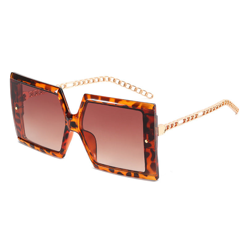 Damen elegante oversized Sonnenbrille mit quadratischem Rahmen Brehn