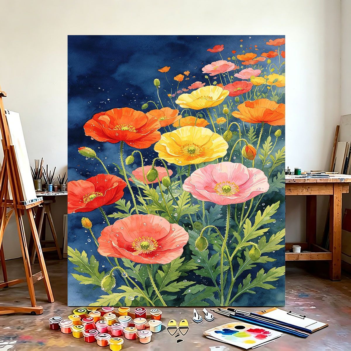 Floral-Theme Wandkunst Leinwanddruck Brehn