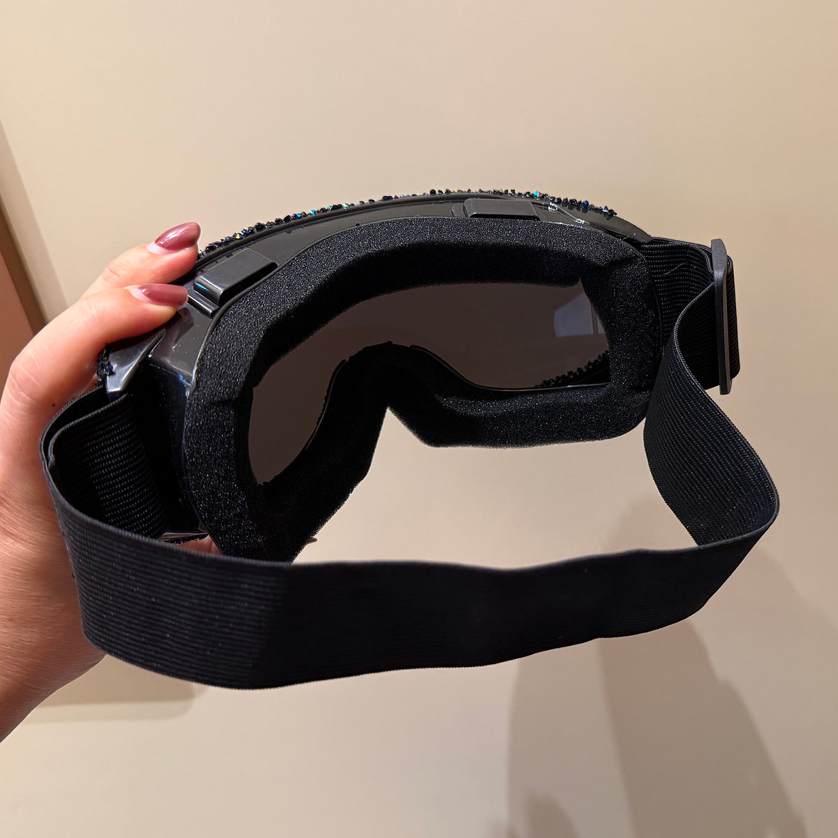 Damen Skibrille mit funkelndem Kristallbesatz Brehn