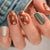Künstlerisches Herzdesign Press-On Nagelspitzen Brehn