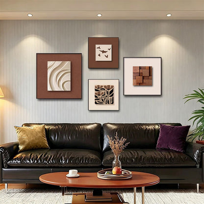 Abstrakte Wandkunst Kollektion Set