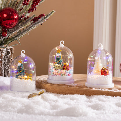 Deko-Laterne mit Weihnachtsmotiv