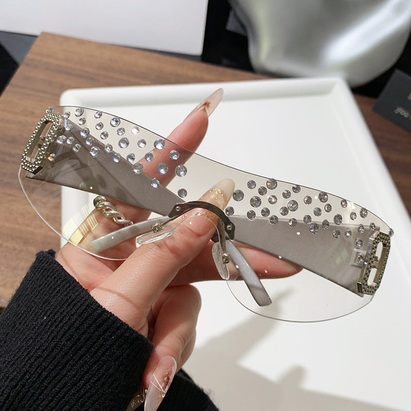 Damen Glamouröse Sonnenbrille mit Glitzerakzenten Brehn
