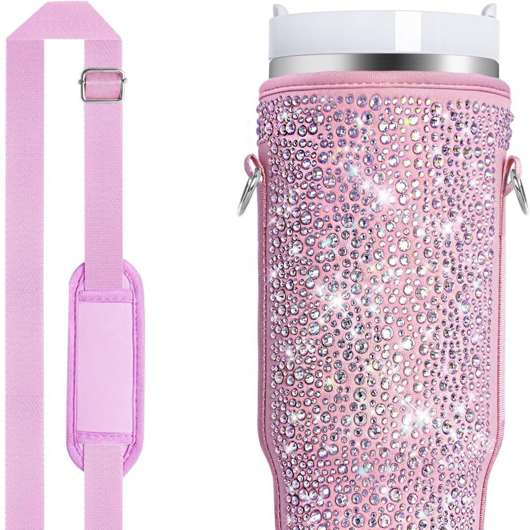 Damen Wasserflaschenhalter mit funkelnden Strasssteinen Brehn