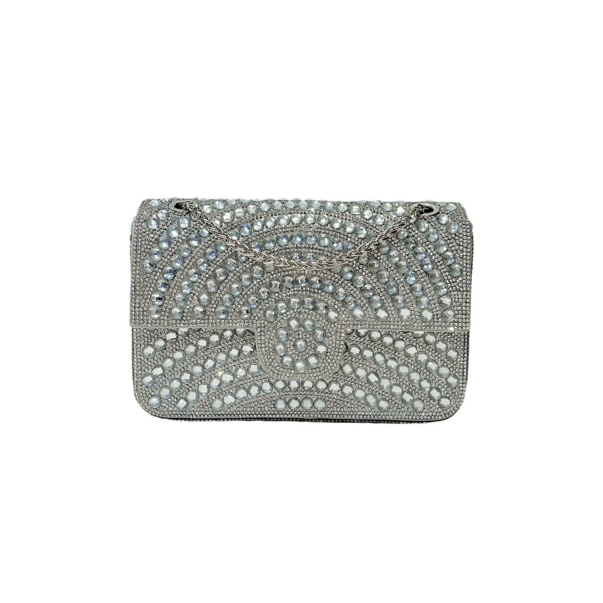 Glamouröse Kristallverzierte Abend-Clutch
