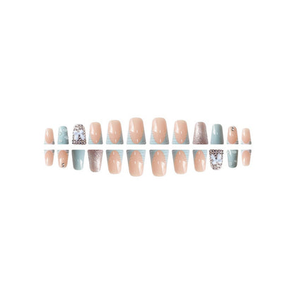Dekoratives Nagelkunst-Set mit 3D Schleifen und Edelsteinen Brehn