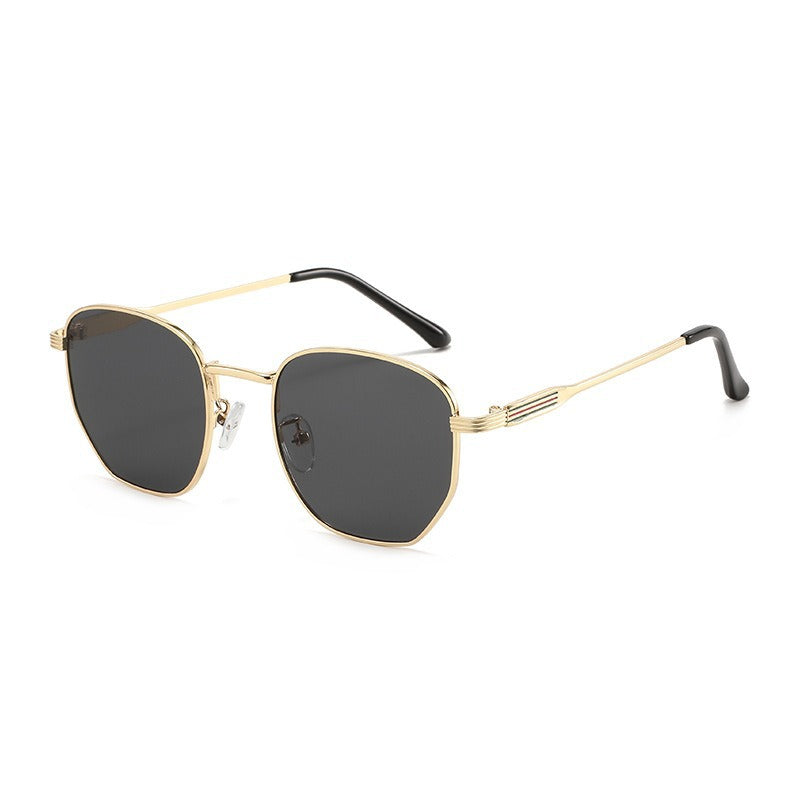 Herren Geometrische Quadratrahmen Sonnenbrille Brehn