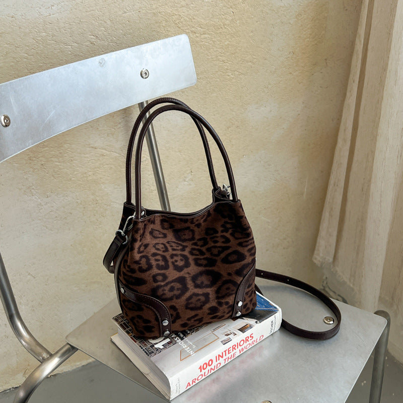 Suede Craft Handtasche