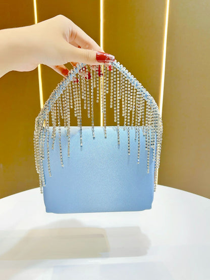 Kristall-verzierte Glam Clutch