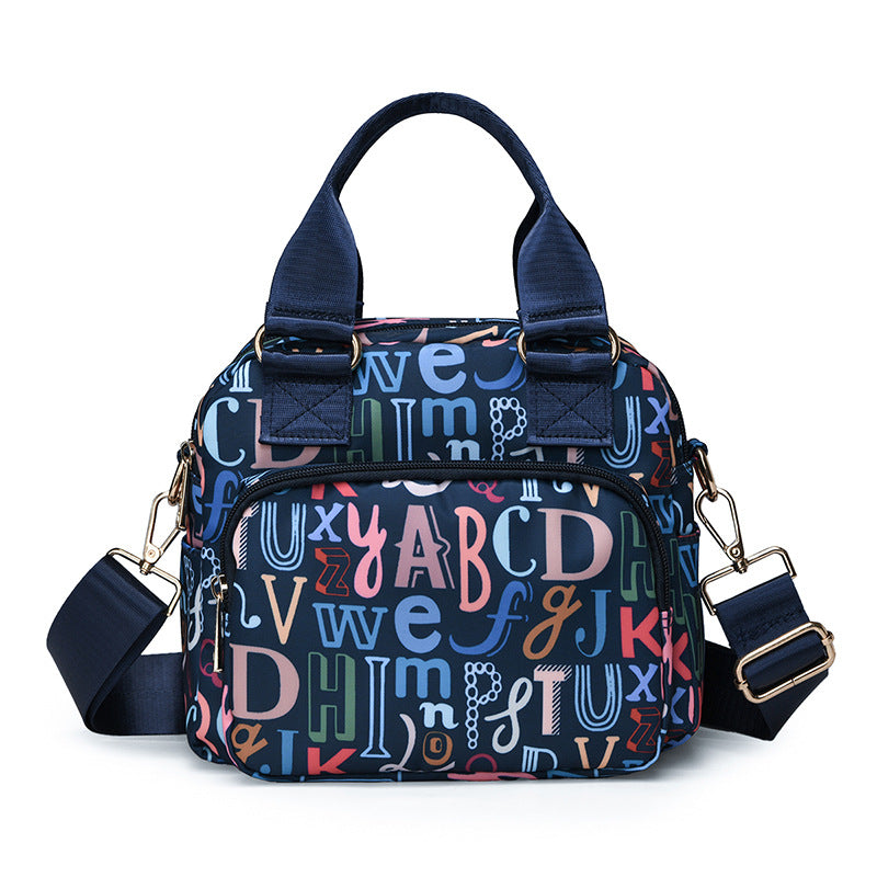 Stylische Blumendruck-Handtasche Brehn