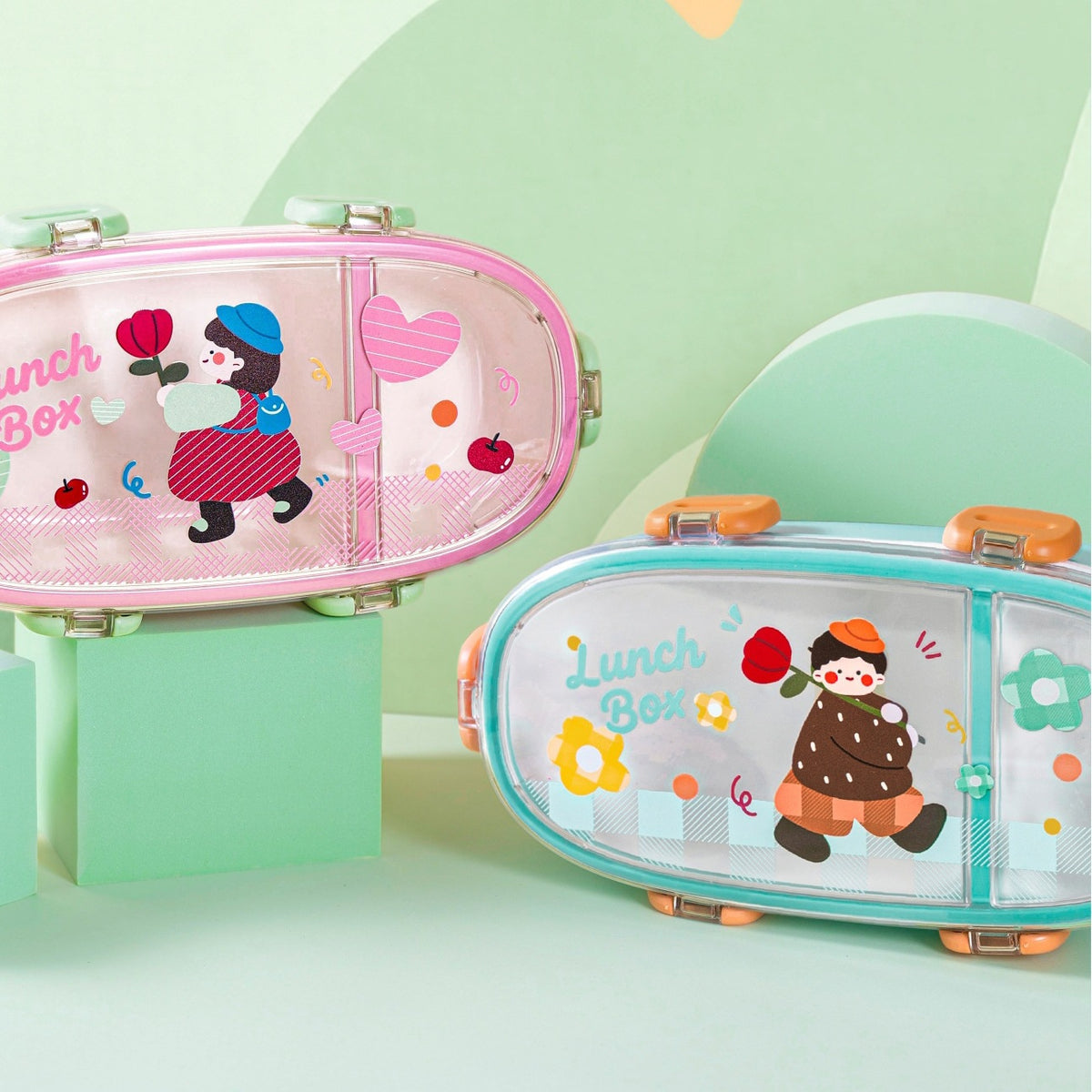 Spaß-Themen Tragbare Bento-Lunchbox
