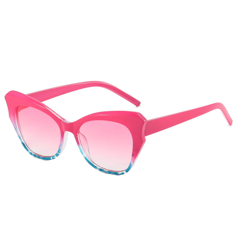 Damen Cat-Eye Sonnenbrille mit extravagantem Verspiegelungsdesign Brehn