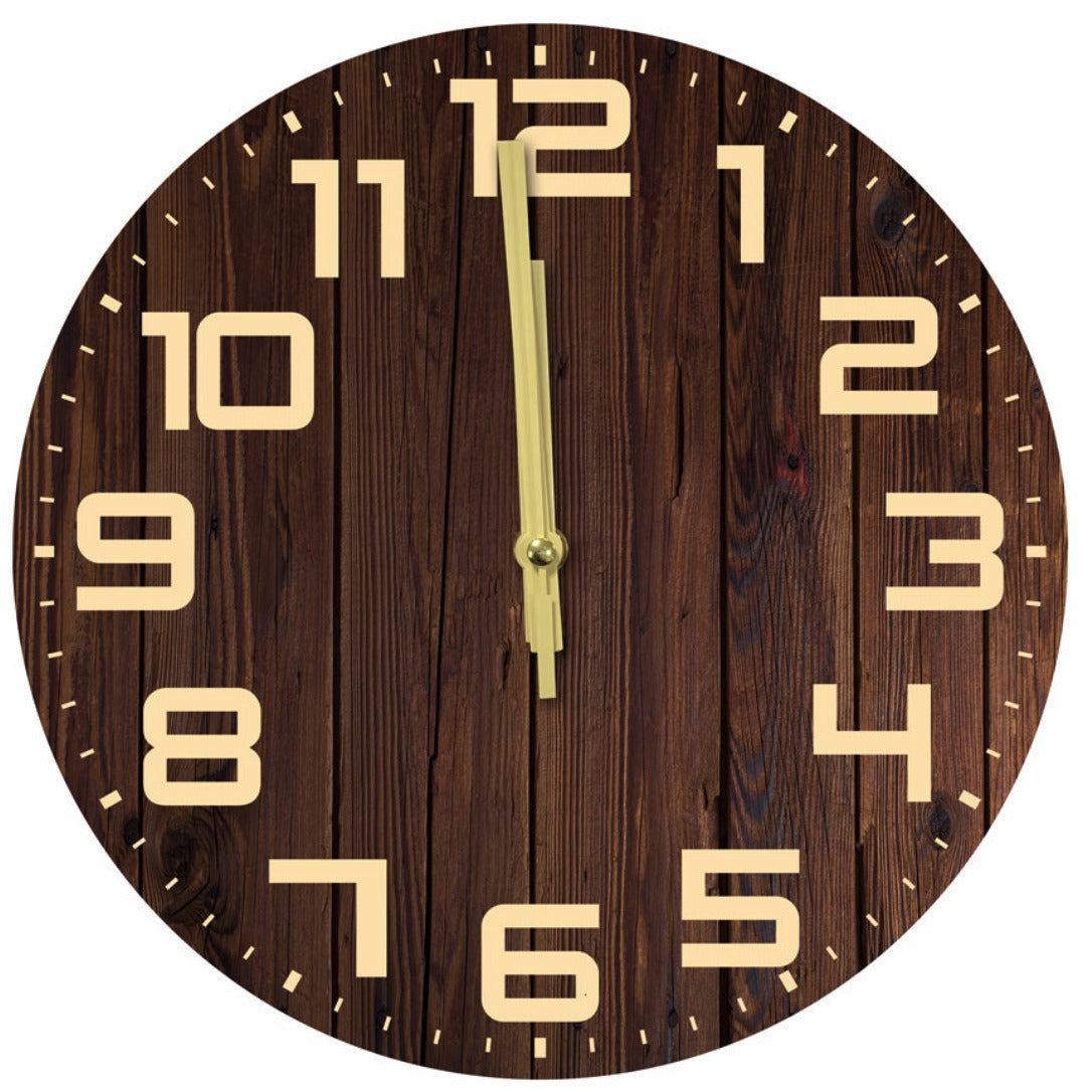 Wanduhr im rustic Holzdesign Brehn