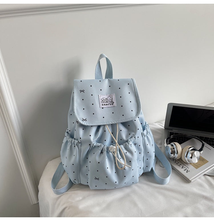 Lässiger Kordelzug Schulrucksack
