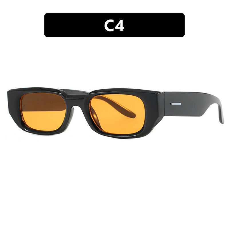 Damen modische Sonnenbrille mit innovativem, transparentem Rahmen und polarisierten Gläsern Brehn