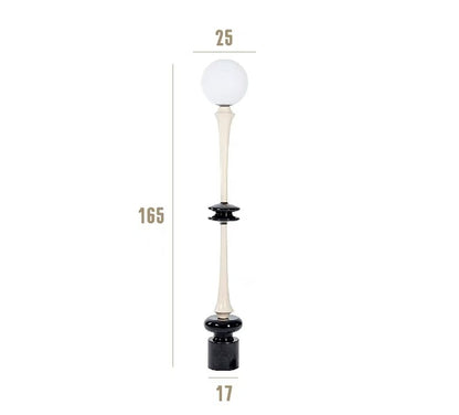 Moderne elegante Stehlampe mit künstlerischem Globus-Schirm
