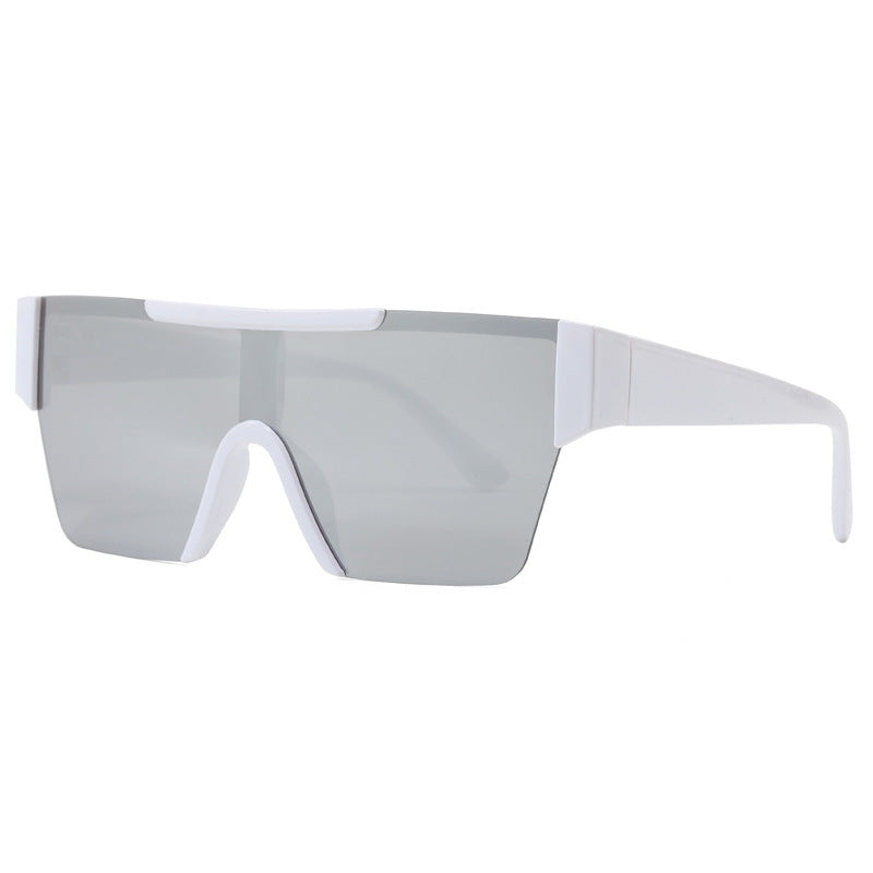 Damen futuristische Sportsonnenbrille mit UV-Schutz und breiter Gläserfläche Brehn