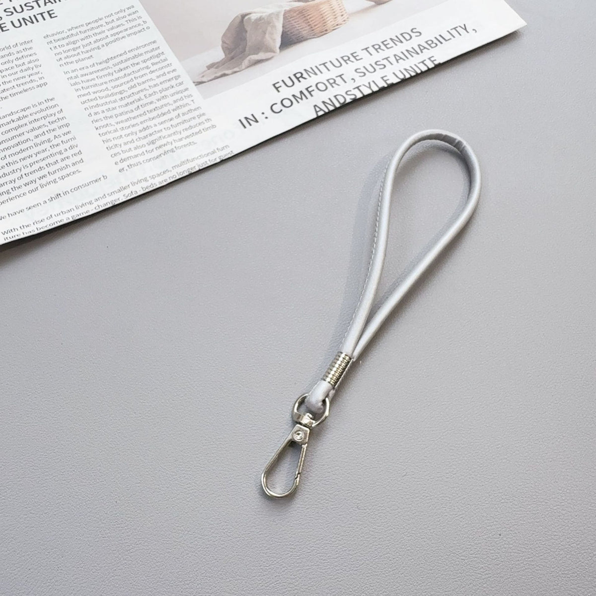 Premium Silikon Loop Schlüsselanhänger Halter Brehn